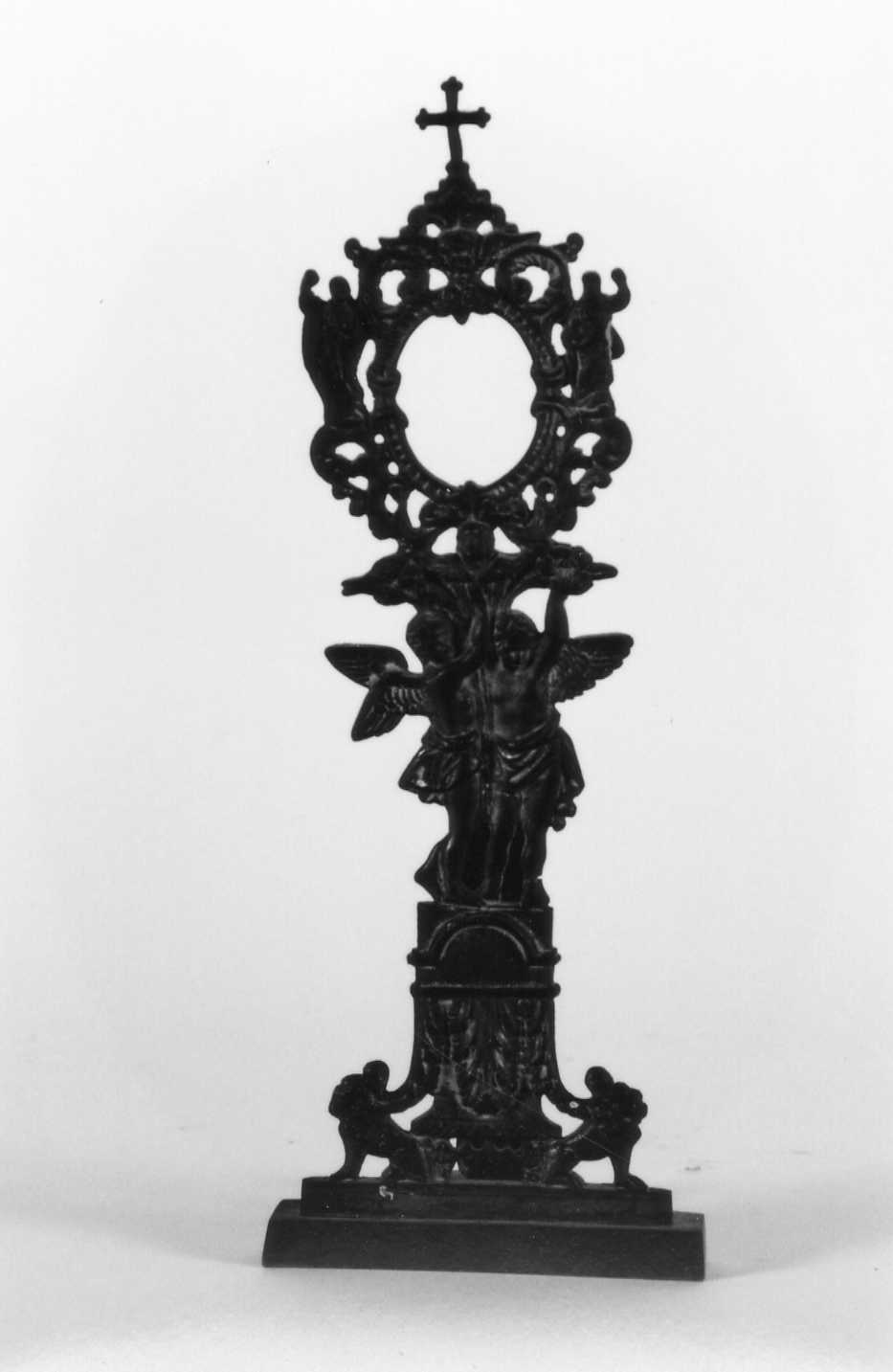 reliquiario - a ostensorio - bottega romagnola (seconda metà sec. XIX)