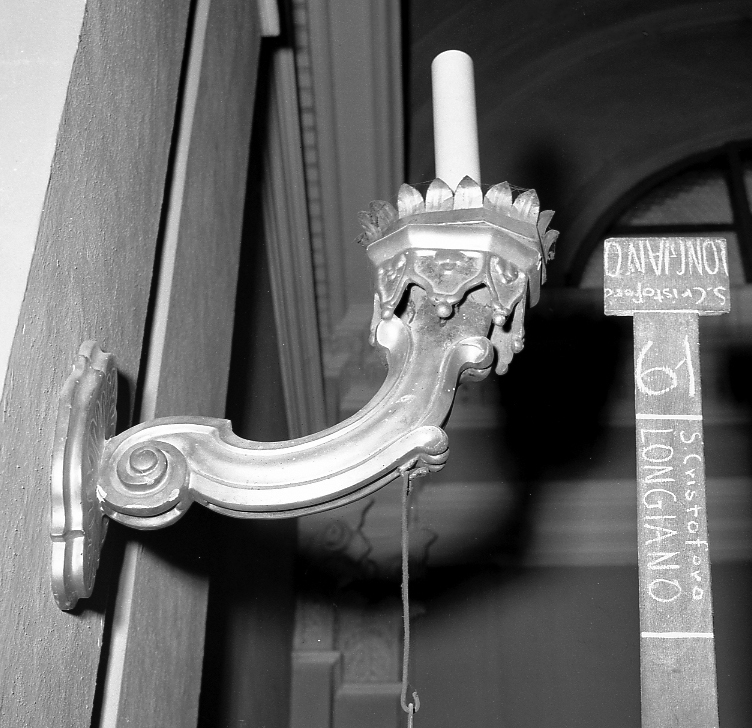 candeliere da parete - bottega romagnola (seconda metà sec. XIX)