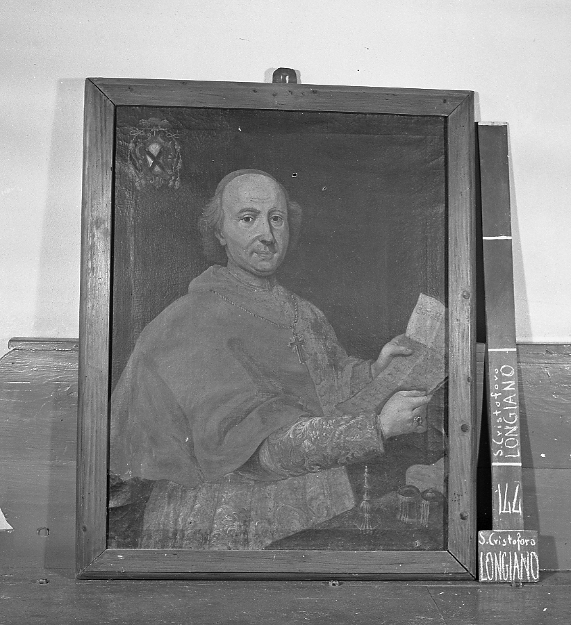 ritratto di cardinale (dipinto) - ambito romagnolo (seconda metà sec. XVIII)