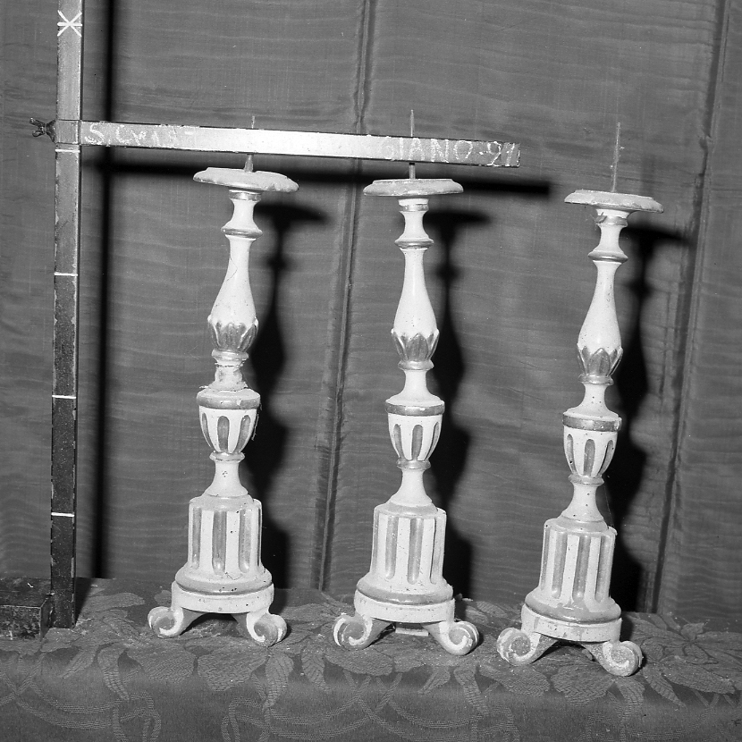 candeliere - bottega romagnola (prima metà sec. XIX)