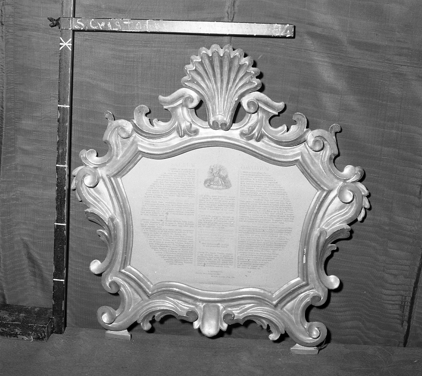 cartagloria - bottega italiana (seconda metà sec. XVIII)