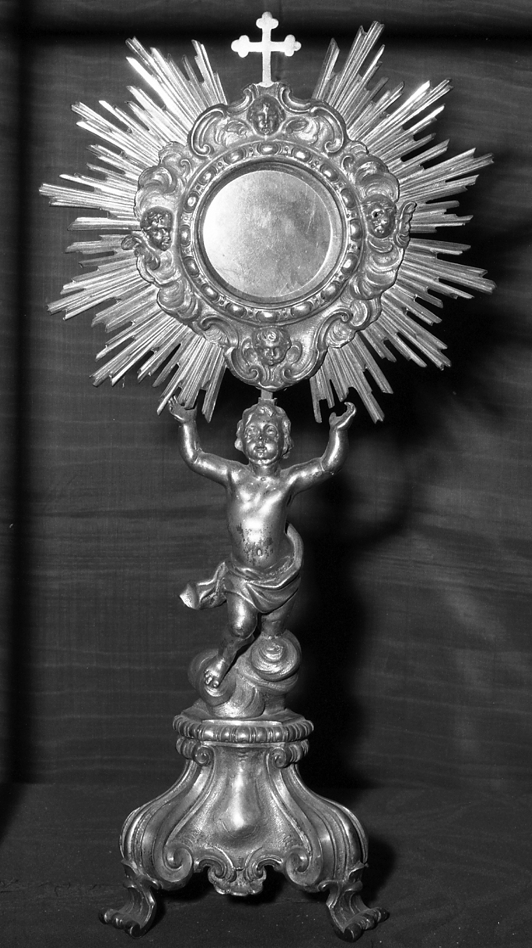 ostensorio - a raggiera - bottega emiliana (seconda metà sec. XVIII)