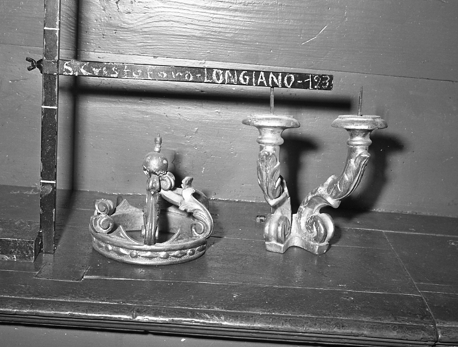 corona di tronetto per esposizione eucaristica - bottega romagnola (fine/inizio secc. XVIII/ XIX)