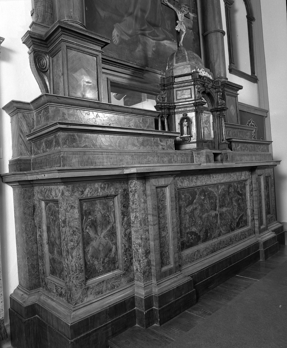 altare maggiore - manifattura faentina (metà sec. XIX)