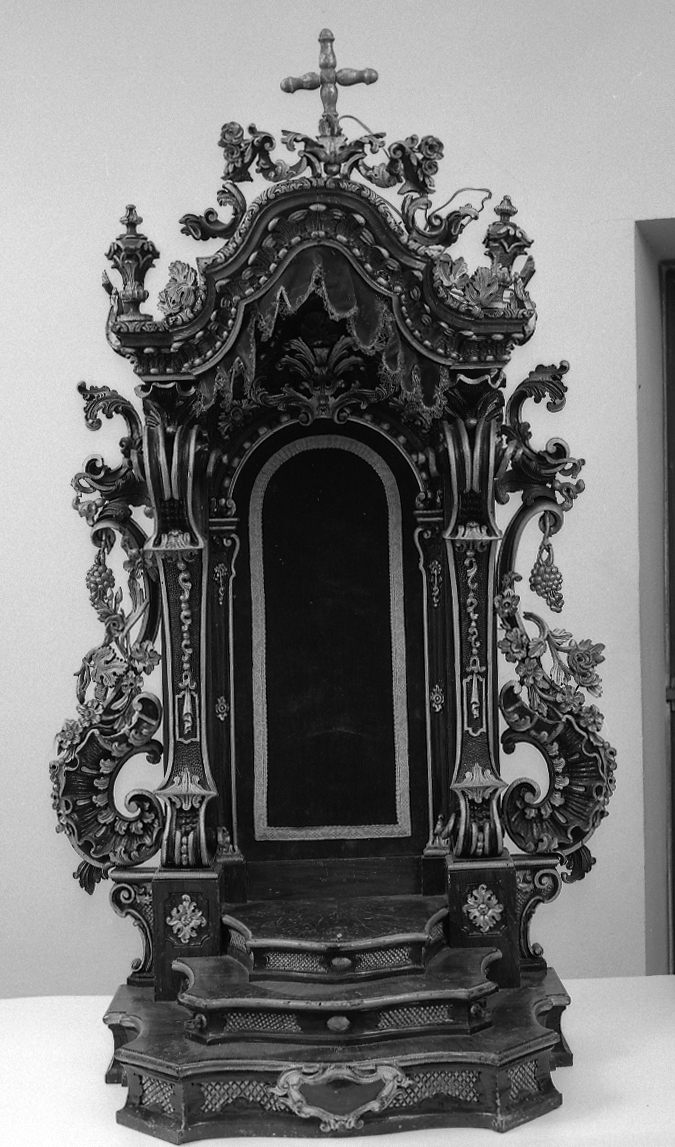 tronetto per esposizione eucaristica - manifattura romagnola (seconda metà sec. XVIII)