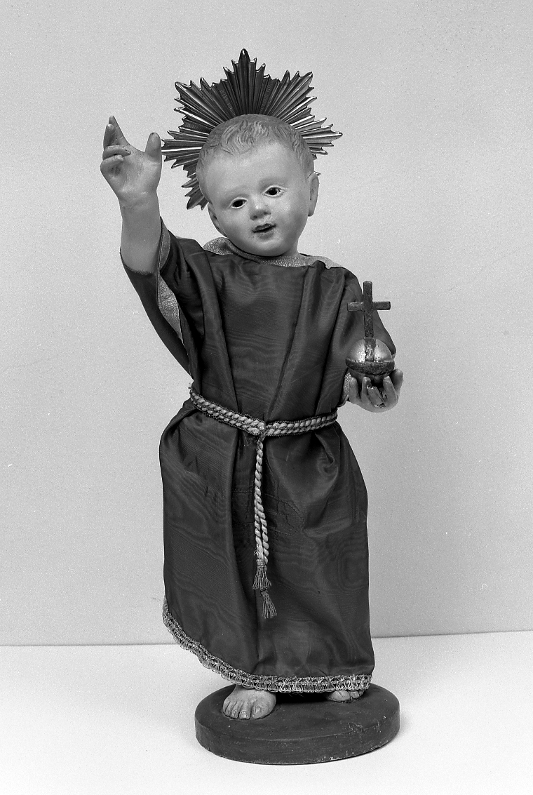 Gesù bambino benedicente (statua) - manifattura romagnola (seconda metà sec. XIX)