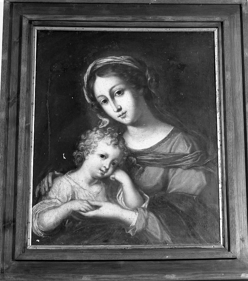 Madonna con Gesù bambino (dipinto) - ambito Italia centrale (seconda metà sec. XVII)