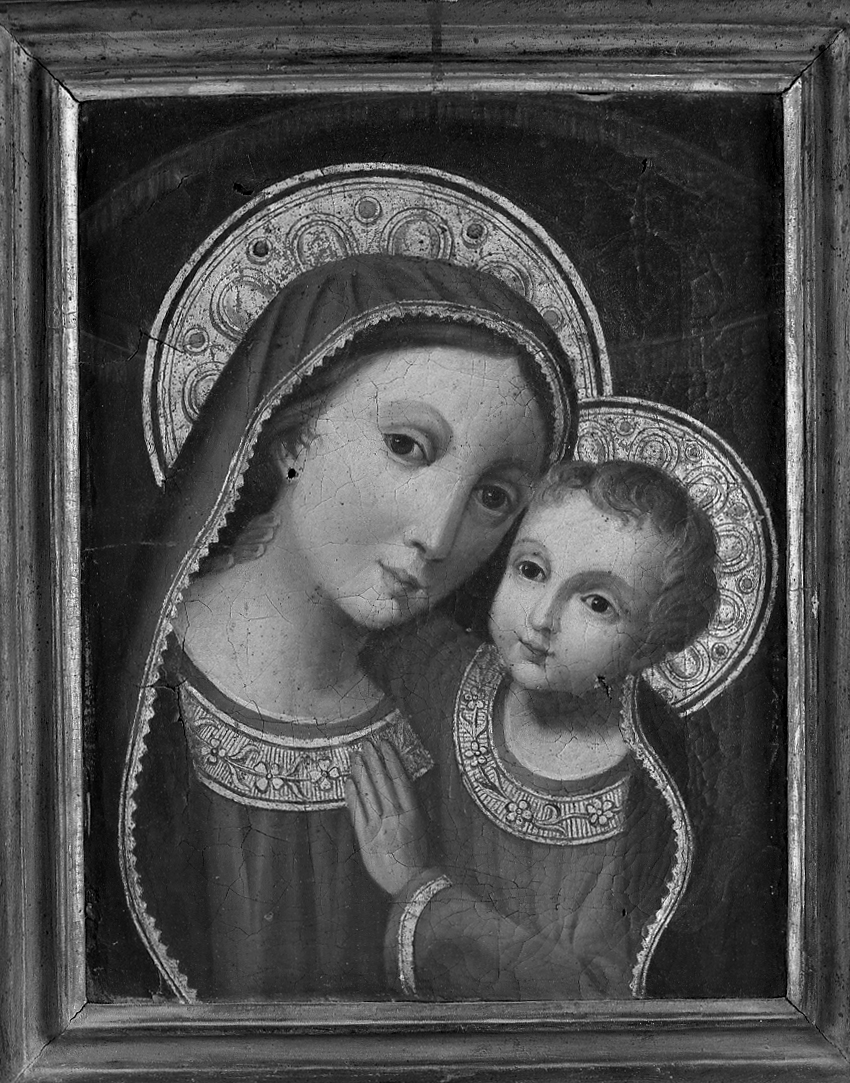 Madonna del Buonconsiglio, Madonna con Gesù bambino (dipinto) - ambito romagnolo (sec. XIX)