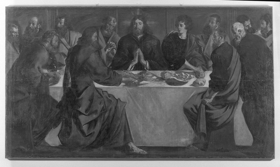 ultima cena (dipinto) di Serra Cristoforo (secondo quarto sec. XVII)