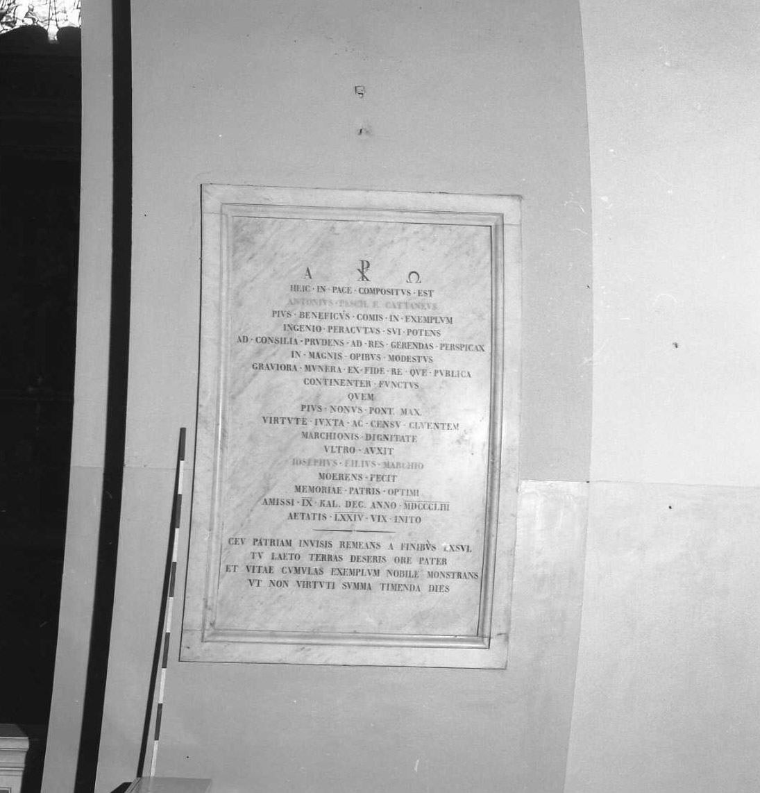 lapide tombale - bottega romagnola (sec. XIX)