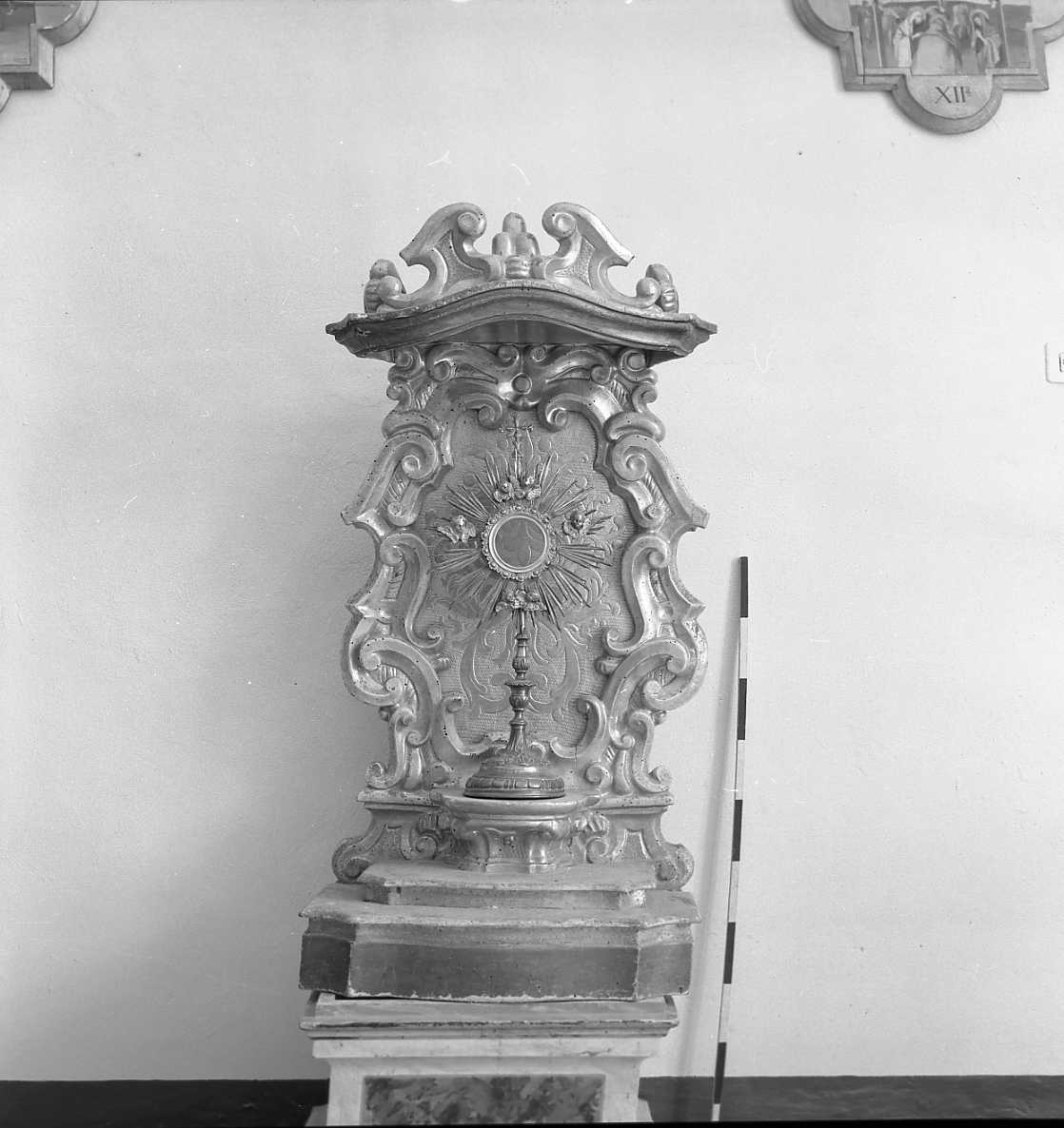 tronetto per esposizione eucaristica - bottega romagnola (sec. XVII)