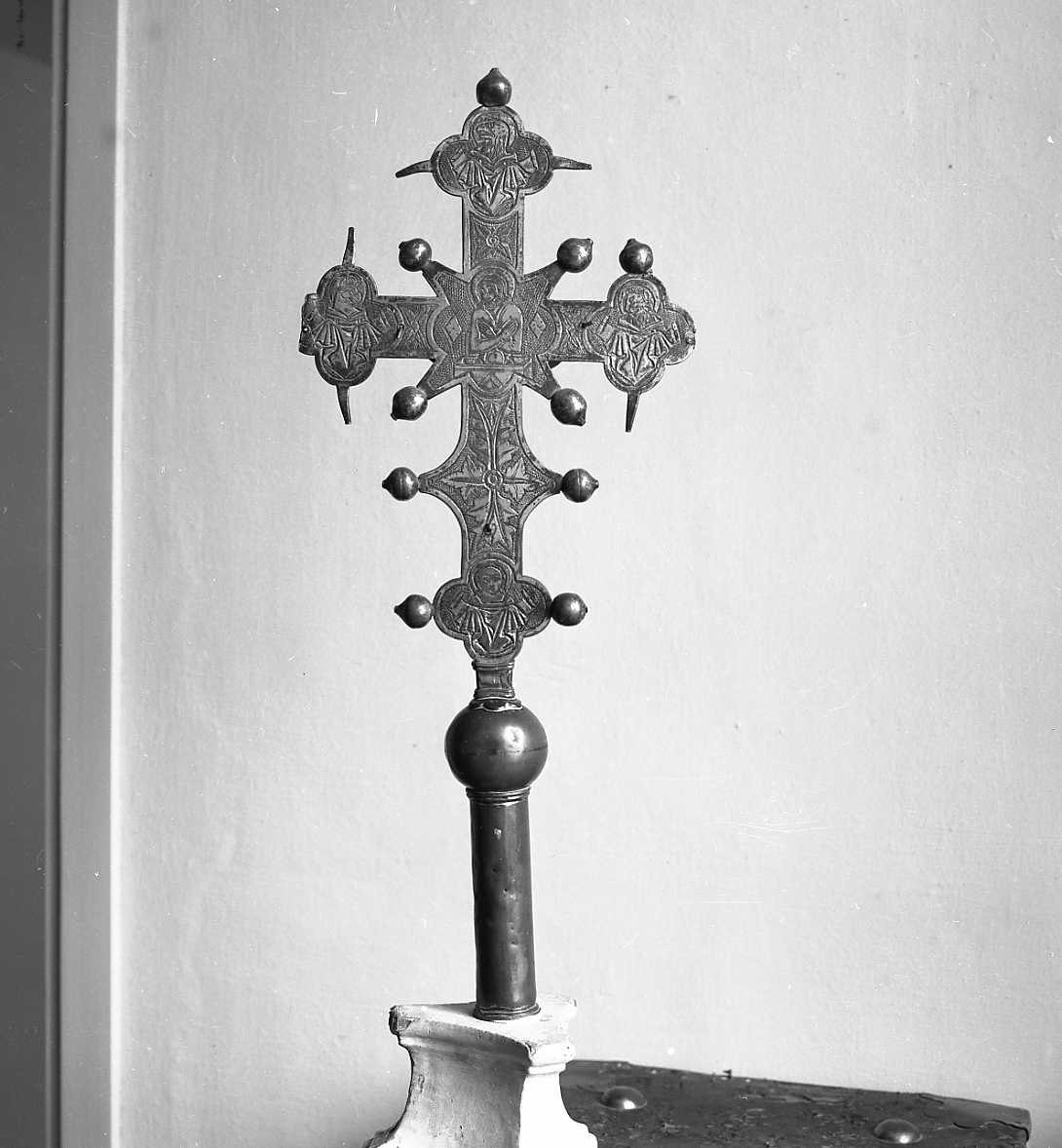 croce processionale - bottega romagnola (fine/inizio secc. XIV/ XV)