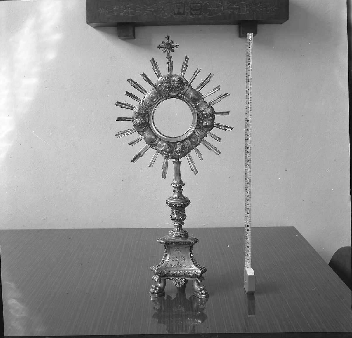 ostensorio - a raggiera - bottega romagnola (sec. XIX)