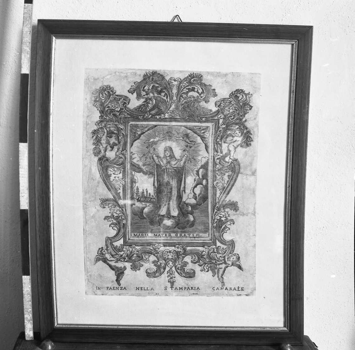 Madonna delle Grazie di Faenza (incisione) - ambito italiano (seconda metà sec. XVII)