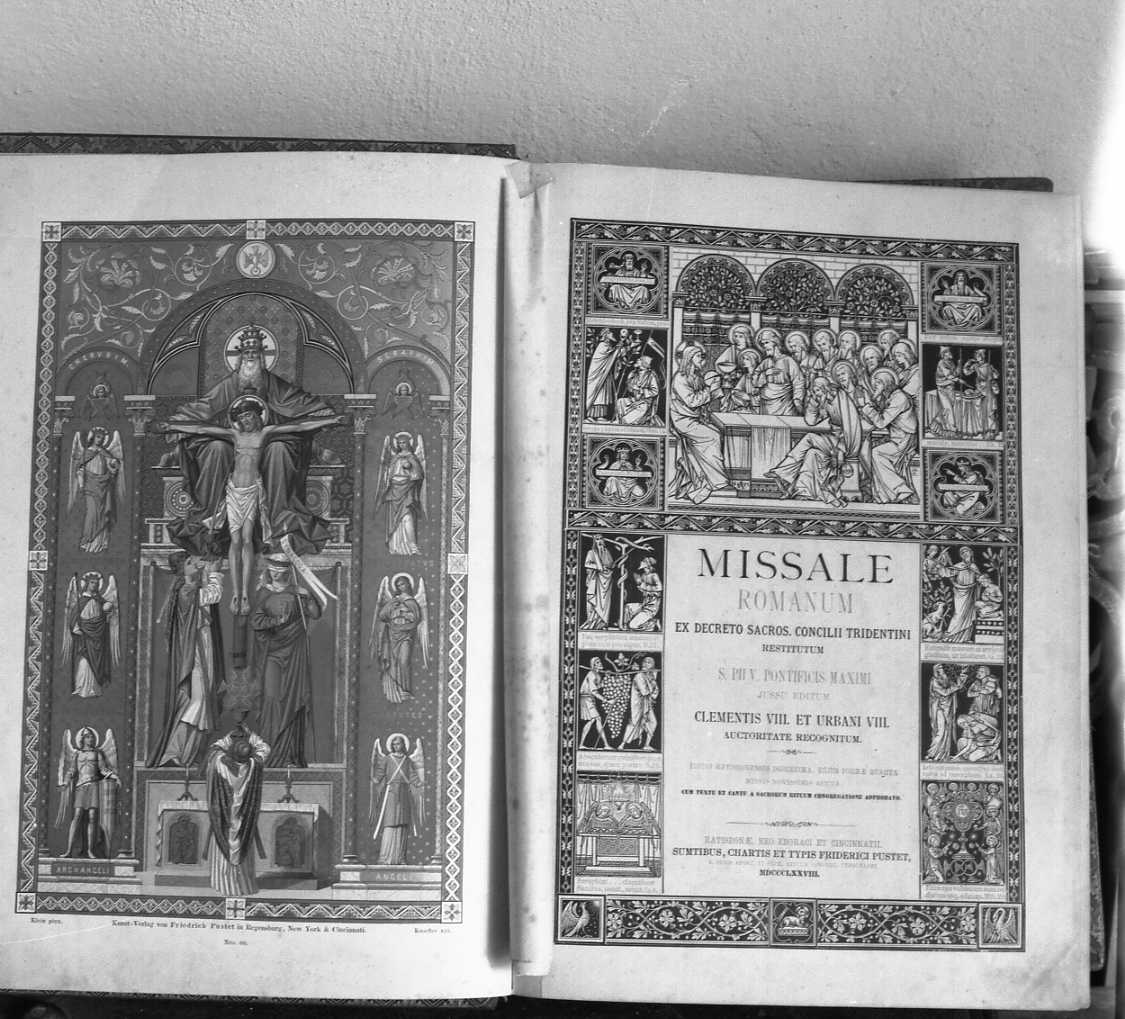 Missale Romanum (coperta di libro liturgico) - bottega italiana (sec. XIX)