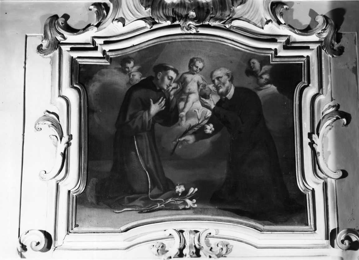 San Francesco di Sales e San Antonio da Padova (dipinto, elemento d'insieme) di Marchetti Giuseppe (seconda metà sec. XVIII)
