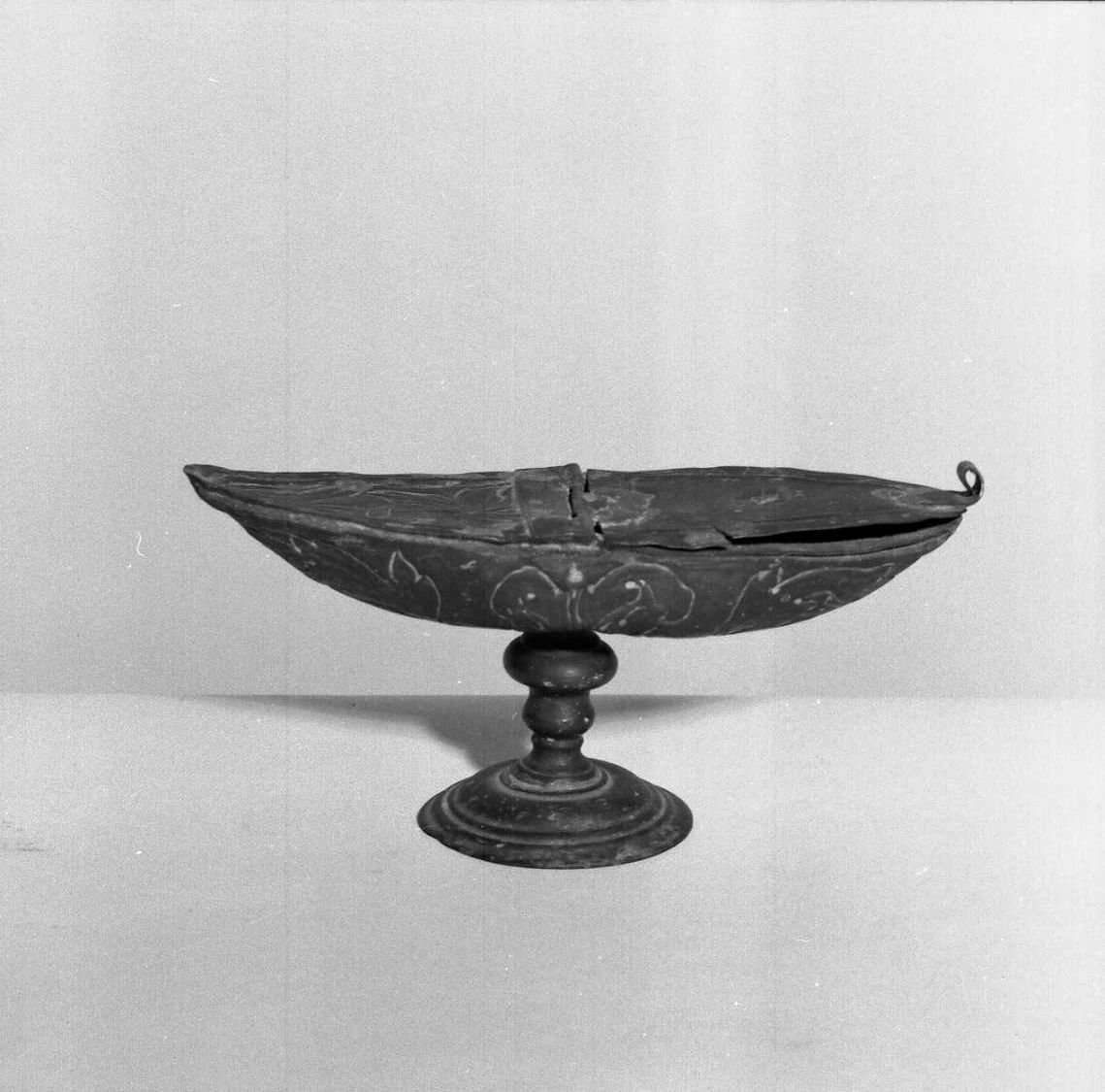 navicella portaincenso, elemento d'insieme - bottega romagnola (seconda metà sec. XIX)