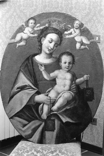 Madonna del Carmelo (dipinto) - manifattura romagnola (sec. XIX)