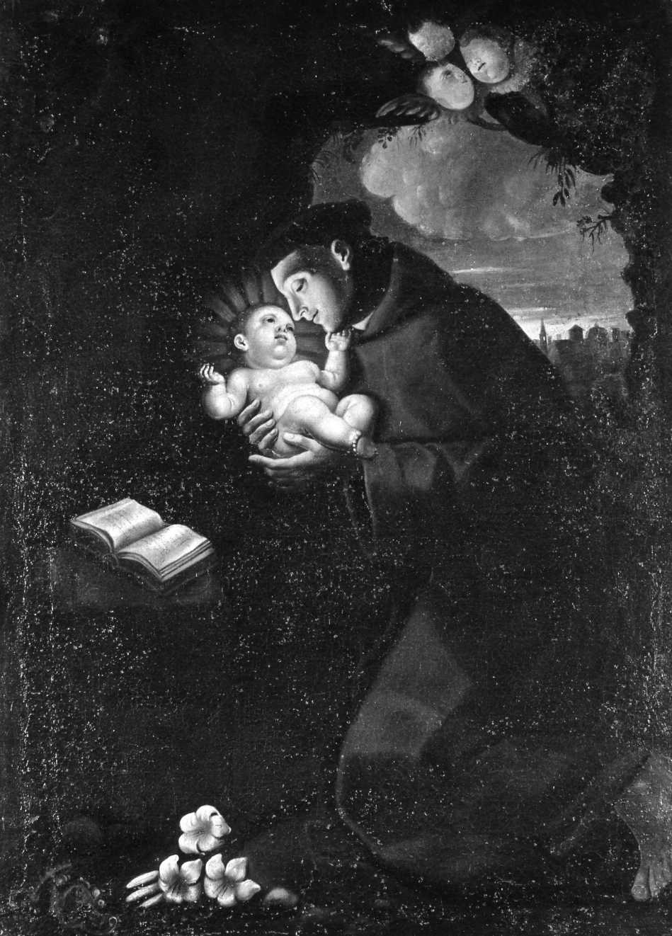 Sant'Antonio da Padova (dipinto) - manifattura romagnola (prima metà sec. XIX)