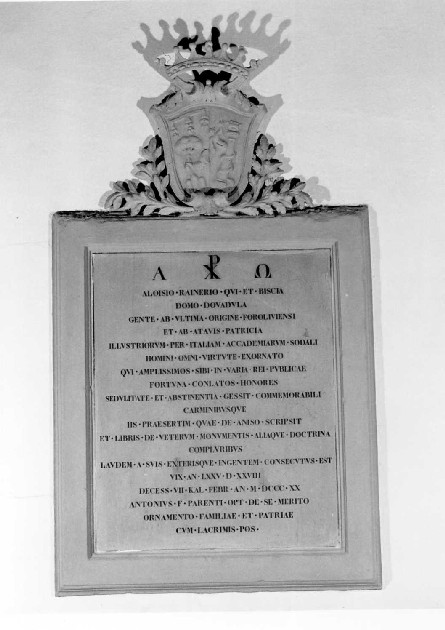 lapide tombale - manifattura romagnola (sec. XIX)