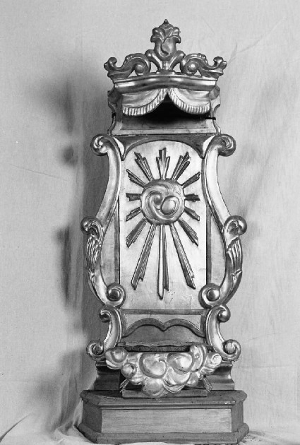 tronetto per esposizione eucaristica - manifattura romagnola (sec. XIX)