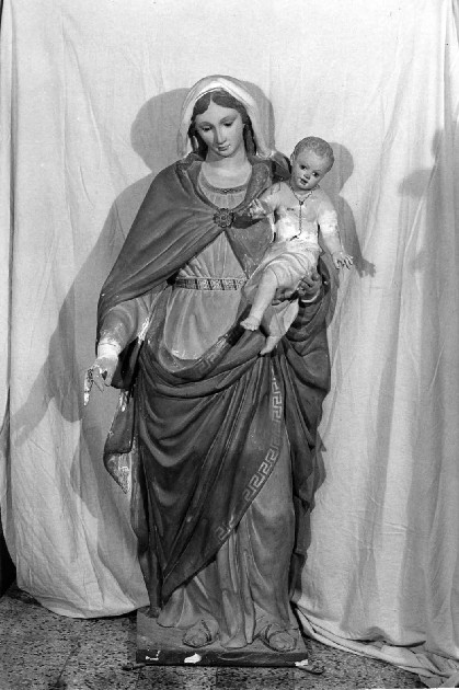 Madonna del Rosario (statua) - manifattura romagnola (sec. XIX)