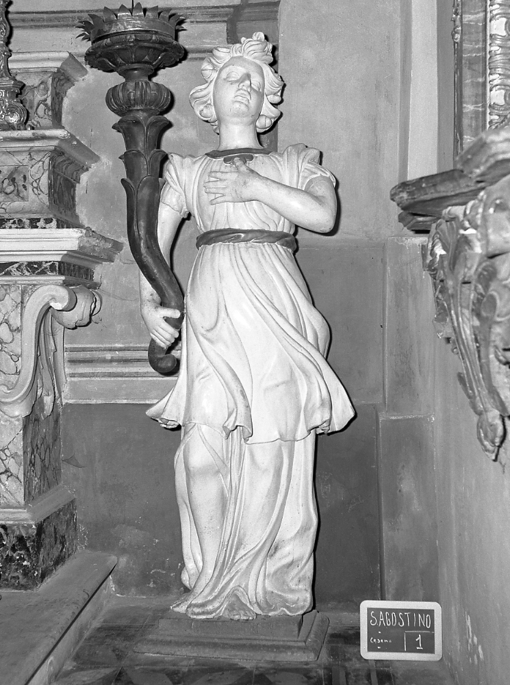 portacandelabro - ambito emiliano-romagnolo (fine/inizio secc. XVI/ XVII)