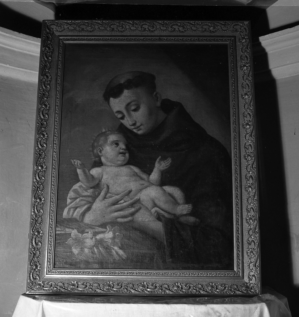 sant'Antonio da Padova con Gesù Bambino (dipinto) - ambito emiliano-romagnolo (sec. XVIII)