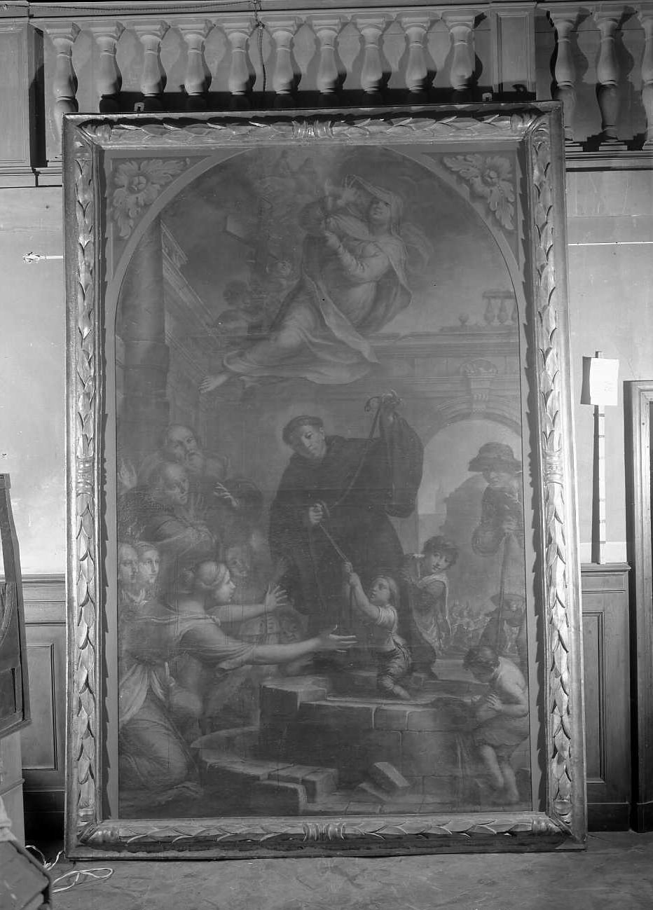 San Giovanni da San Facondo che salva un ragazzo caduto in un pozzo (dipinto) di Pronti Cesare detto Baciocchi (sec. XVII)