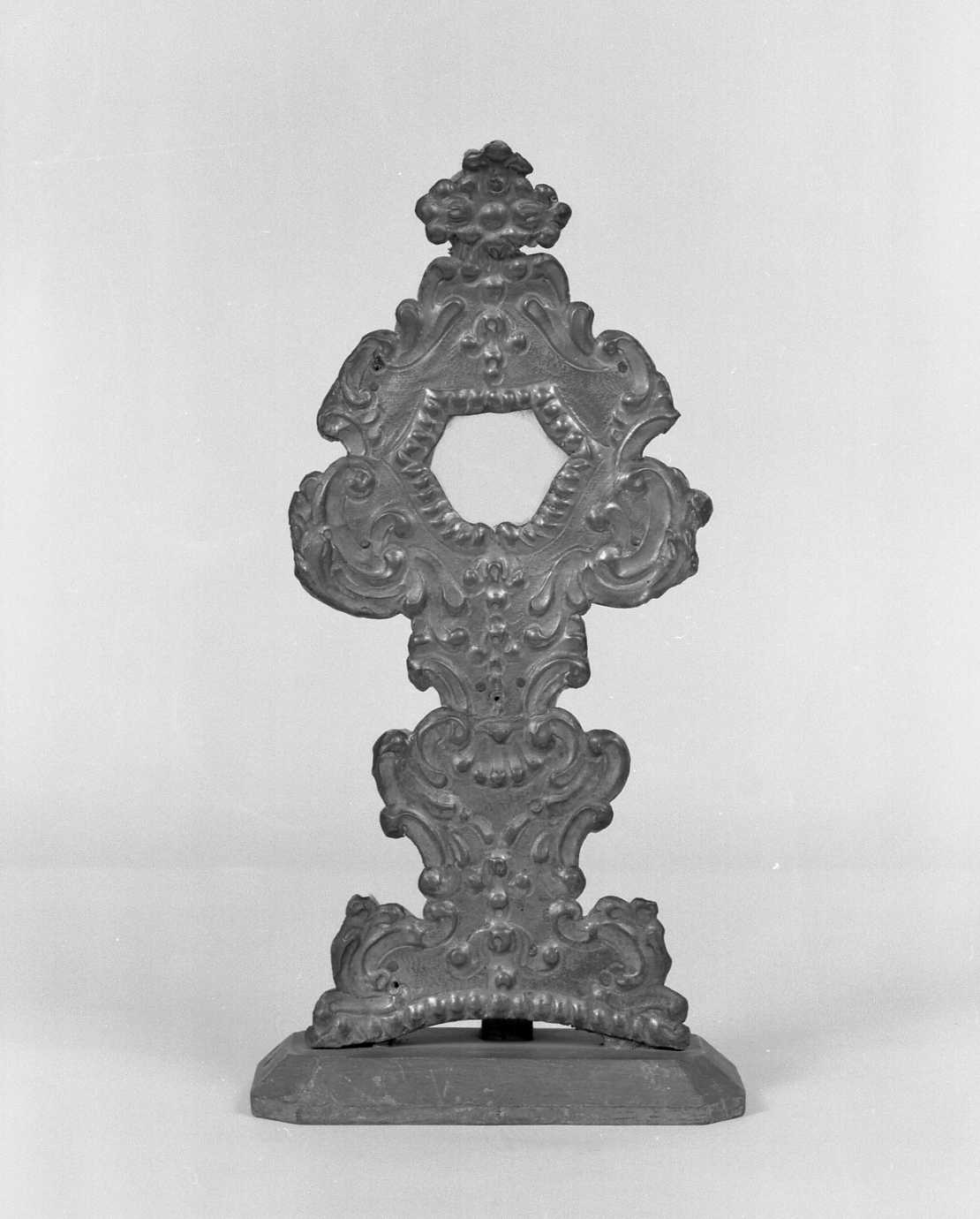 reliquiario - a ostensorio - ambito romagnolo (sec. XVII)