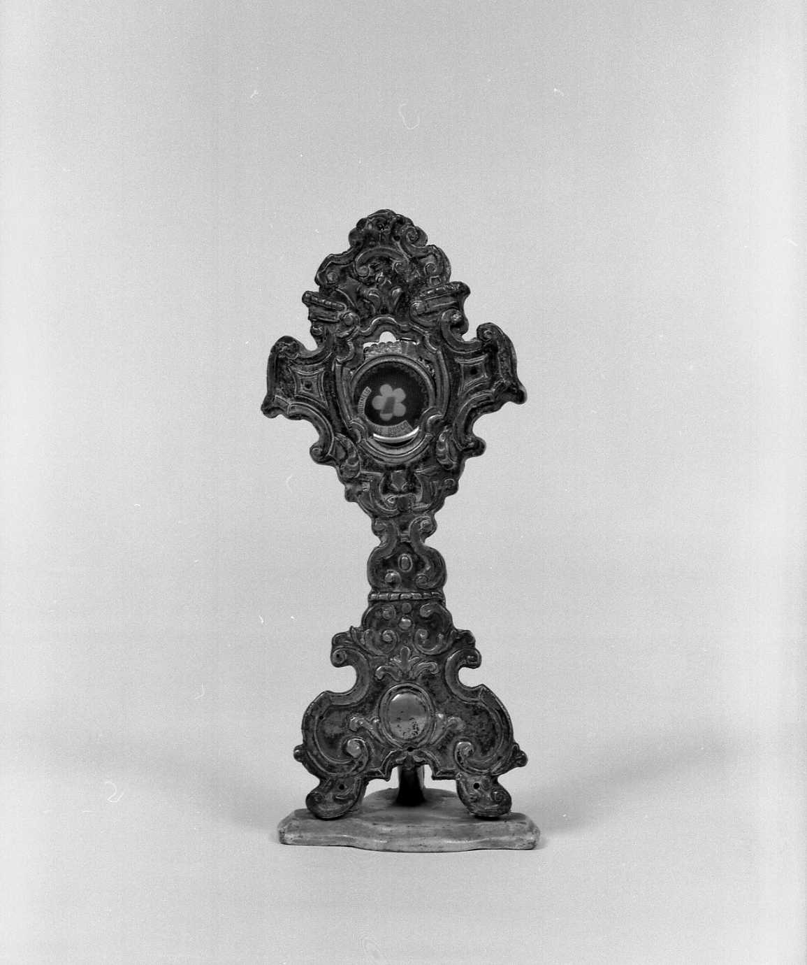 reliquiario - a ostensorio - bottega romagnola (prima metà sec. XVIII)