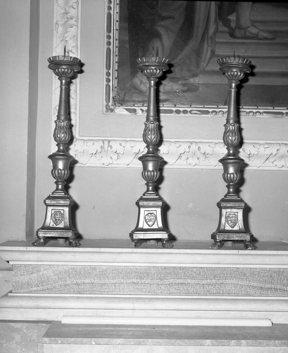 candeliere - bottega italiana (sec. XIX)