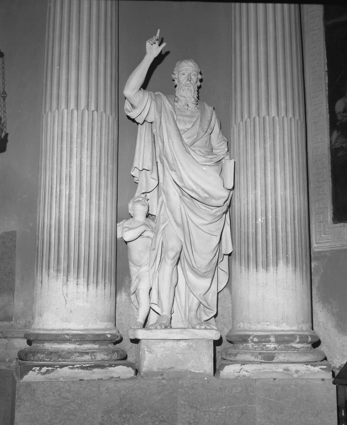 San Matteo Evangelista (statua, ciclo) di Trentanove Antonio (sec. XVIII)