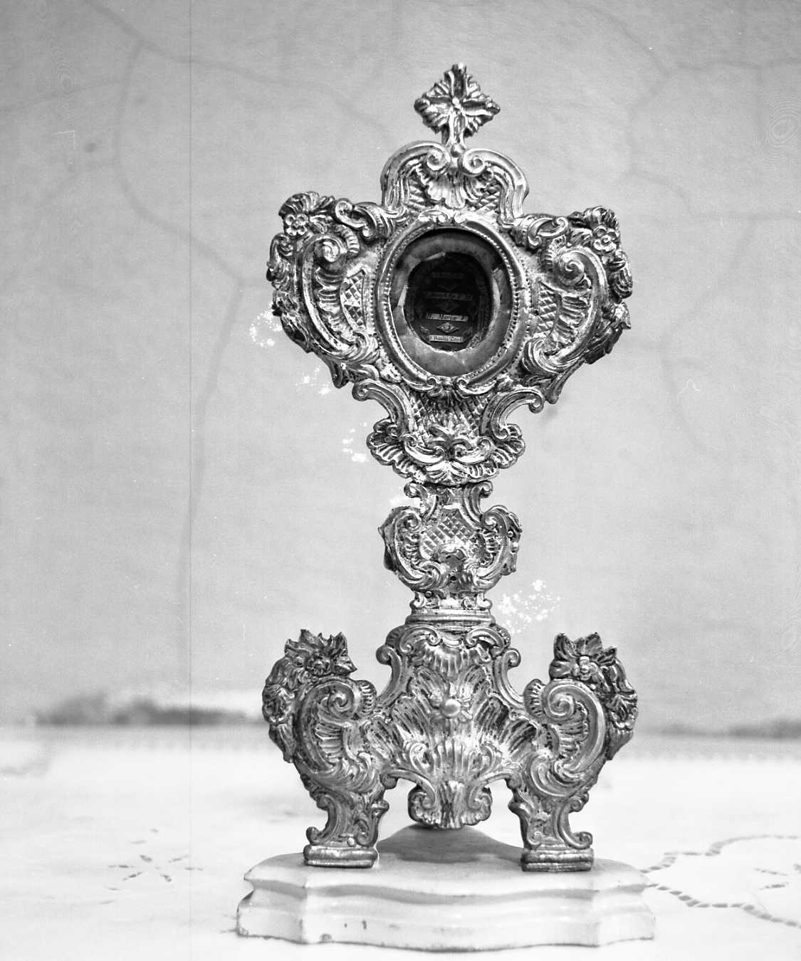 reliquiario - a ostensorio - bottega romagnola (sec. XVIII)