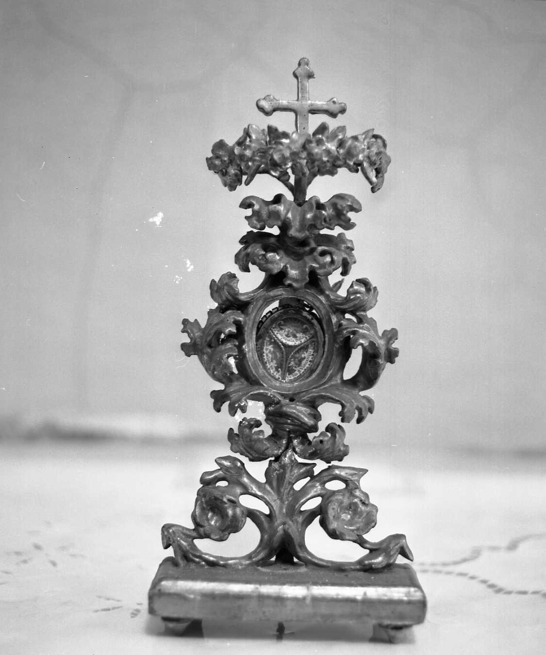 reliquiario - a ostensorio - bottega romagnola (metà sec. XVIII)