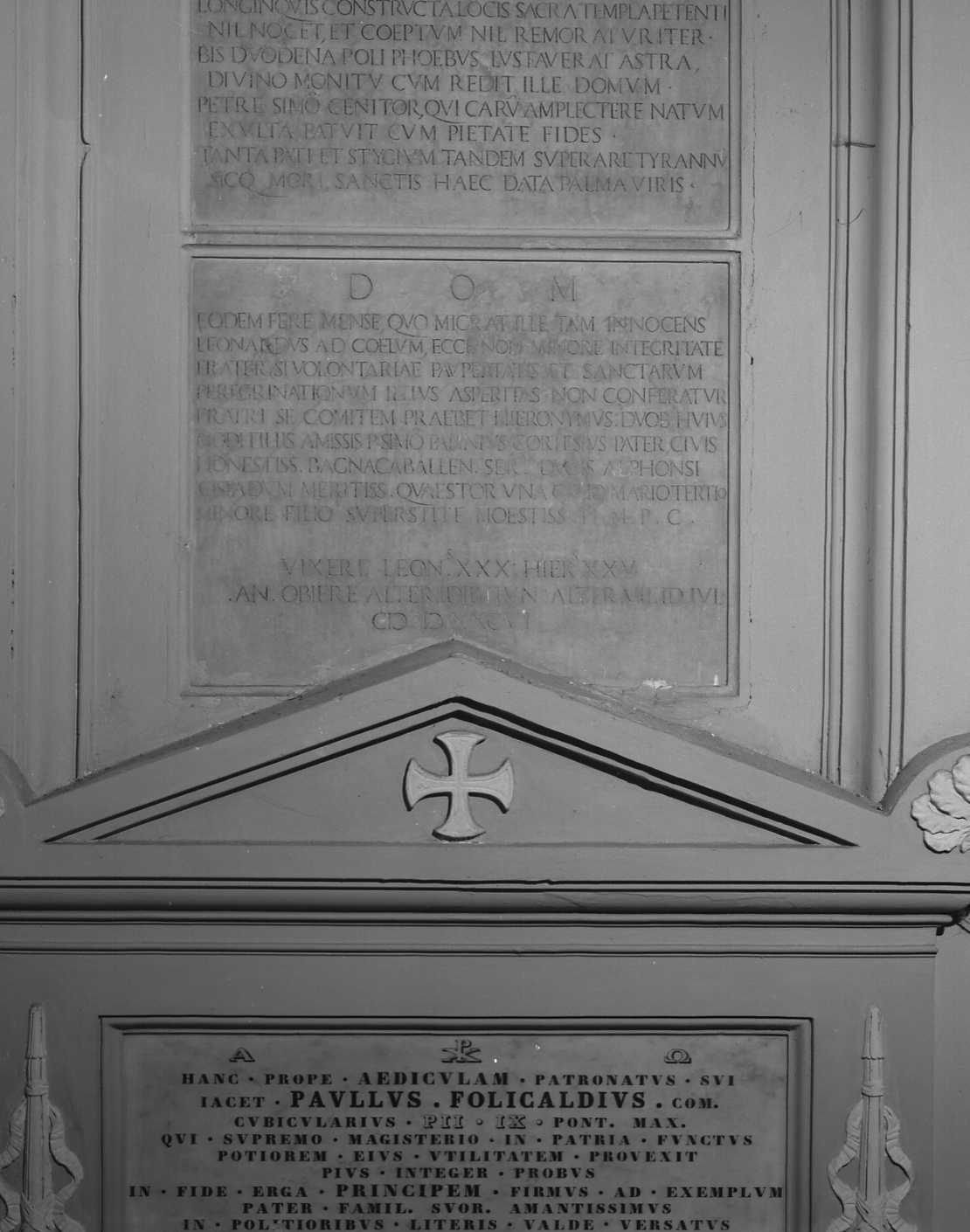 lapide tombale - bottega romagnola (sec. XVI)