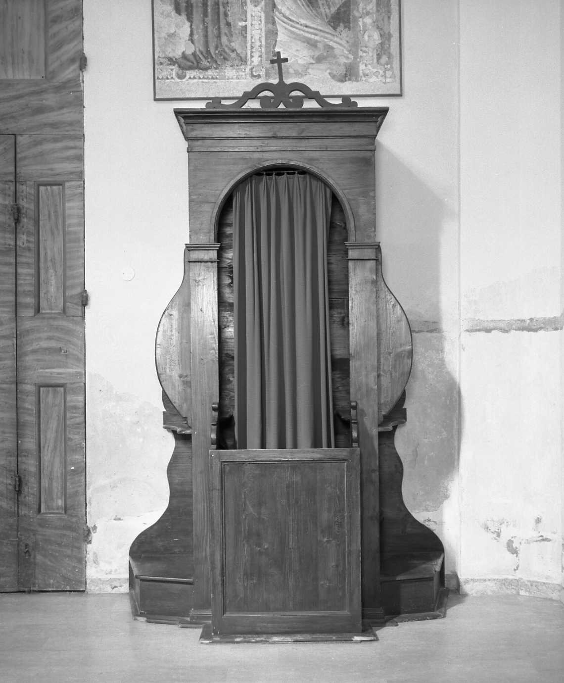confessionale - bottega romagnola (primo quarto sec. XX)