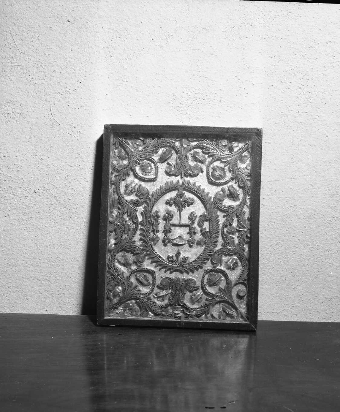 reliquiario a teca - bottega italiana (sec. XIX)