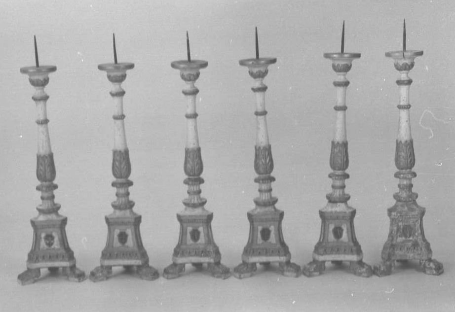candeliere - bottega romagnola (fine/inizio secc. XVIII/ XIX)
