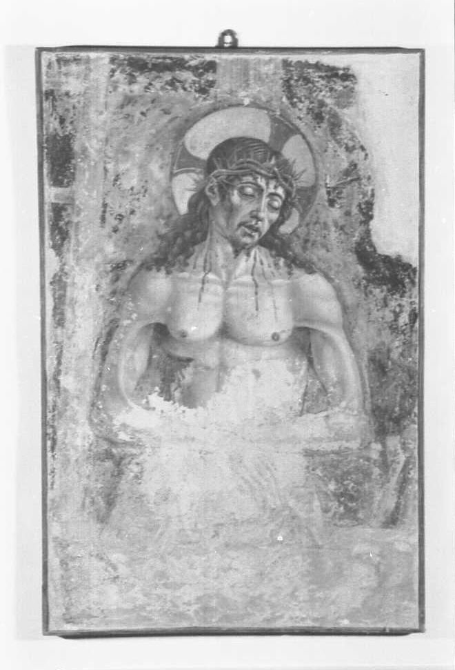 Cristo in pietà (dipinto, frammento) - ambito emiliano (sec. XV)