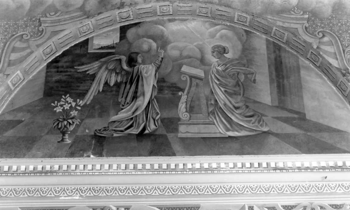 Annunciazione (dipinto, elemento d'insieme) di Centofanti Augusto padre (sec. XX)