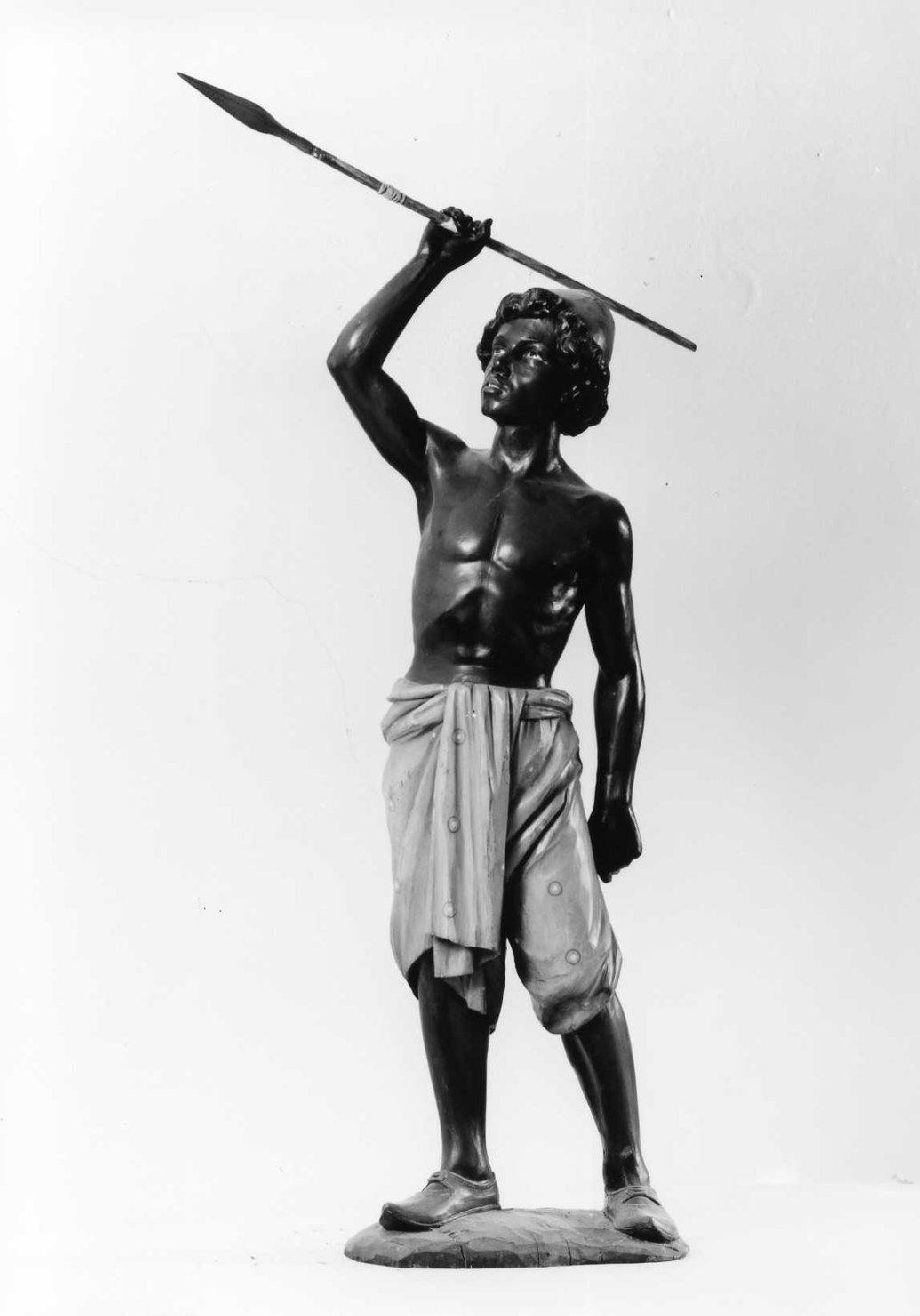 guerriero (scultura) di Moroder Domenico (sec. XX)