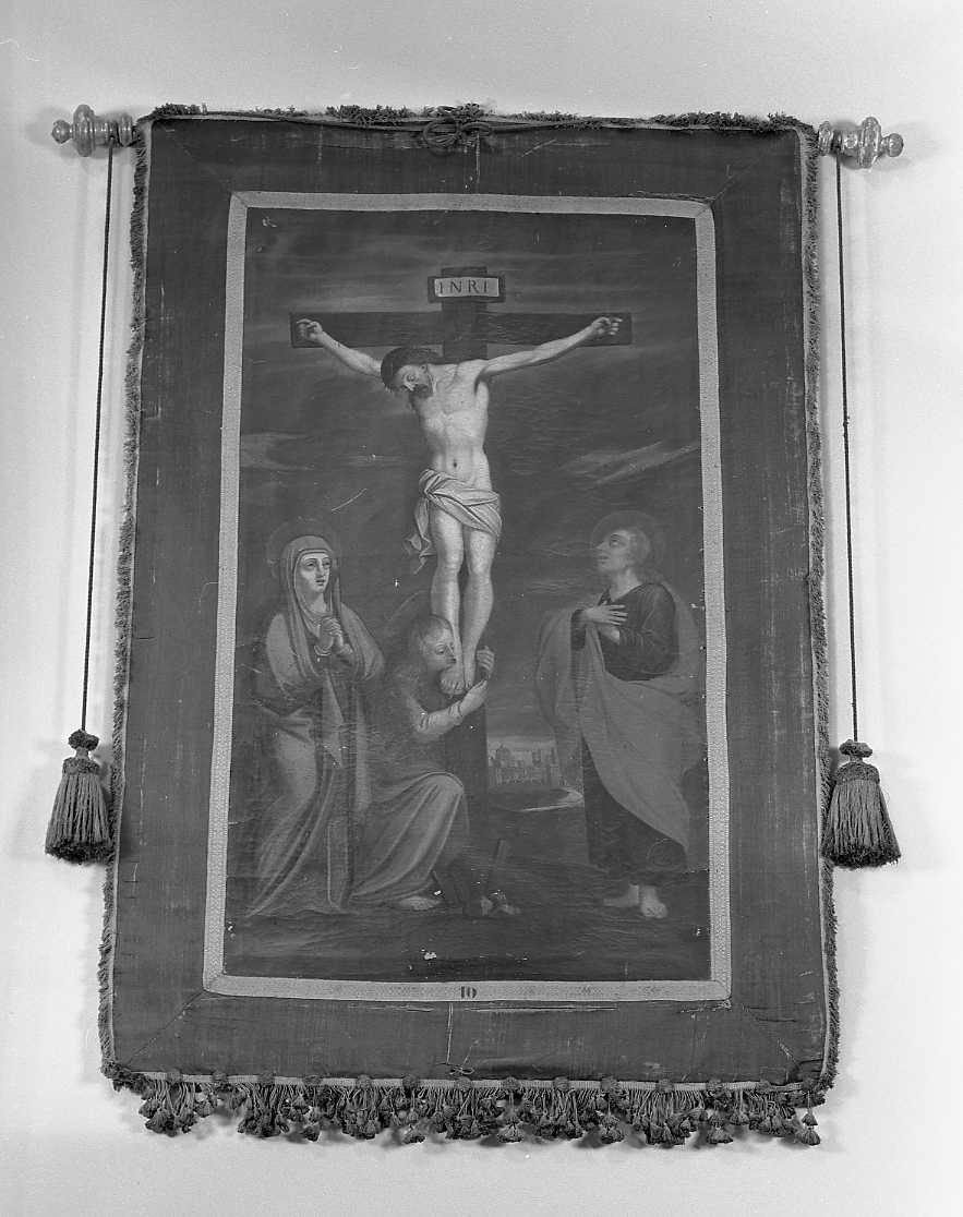 misteri del rosario (stendardo processionale) - ambito emiliano (sec. XVII, sec. XIX)