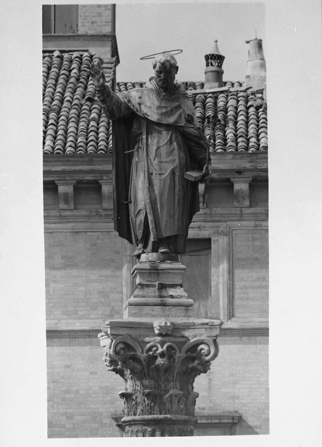 San Domenico benedicente (statua) - ambito milanese (sec. XVII)