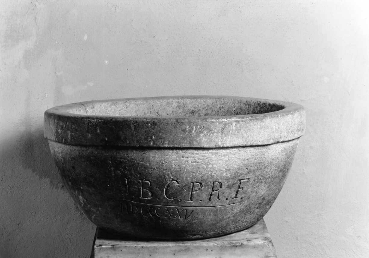 acquasantiera - bottega tosco-romagnola (sec. XIX)