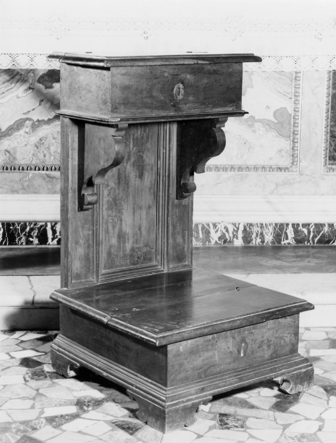 inginocchiatoio - bottega romagnola (seconda metà sec. XIX)