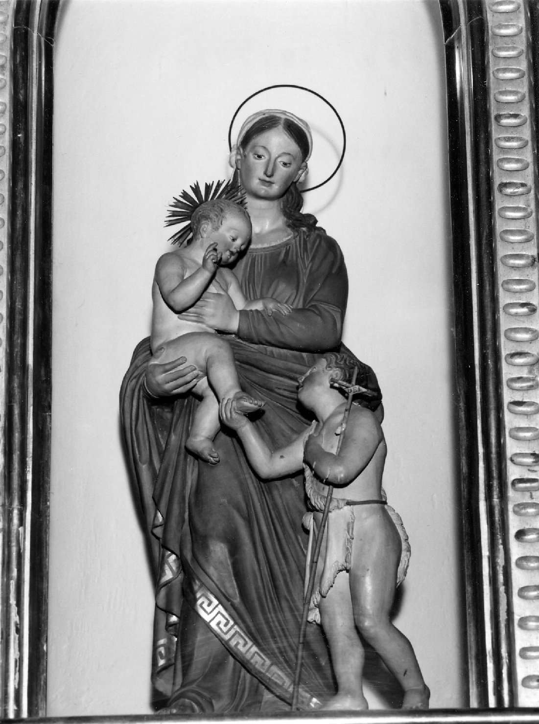 Madonna con Bambino e San Giovannino (statua) - ambito faentino (fine sec. XVIII)