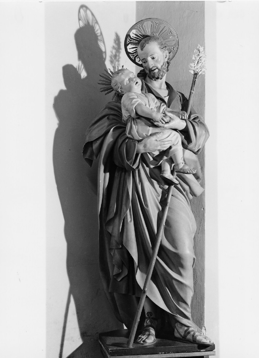 san Giuseppe con Gesù bambino (statua) - bottega Collina Graziani (metà sec. XIX)