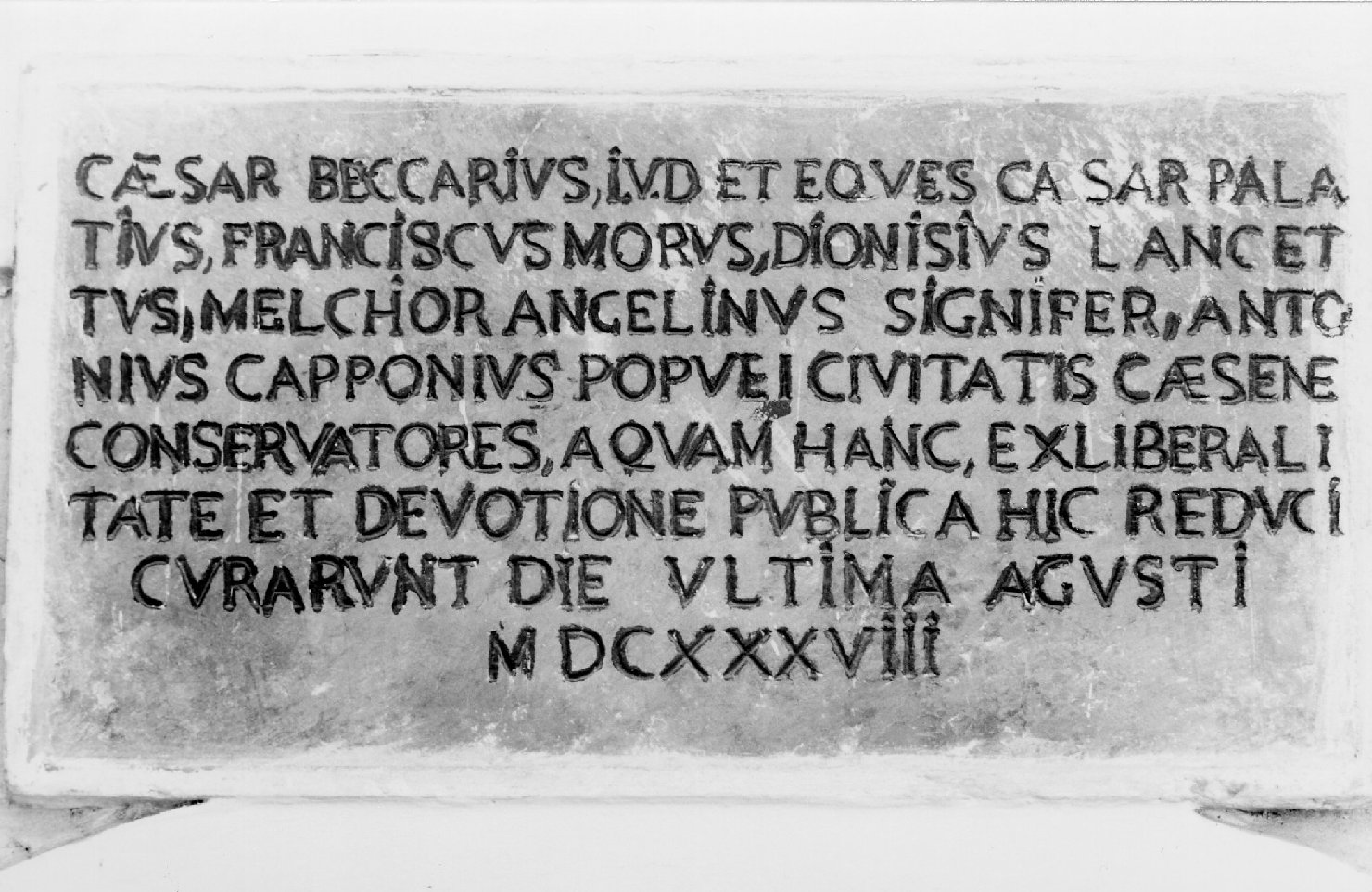lapide commemorativa - bottega romagnola (sec. XVII)