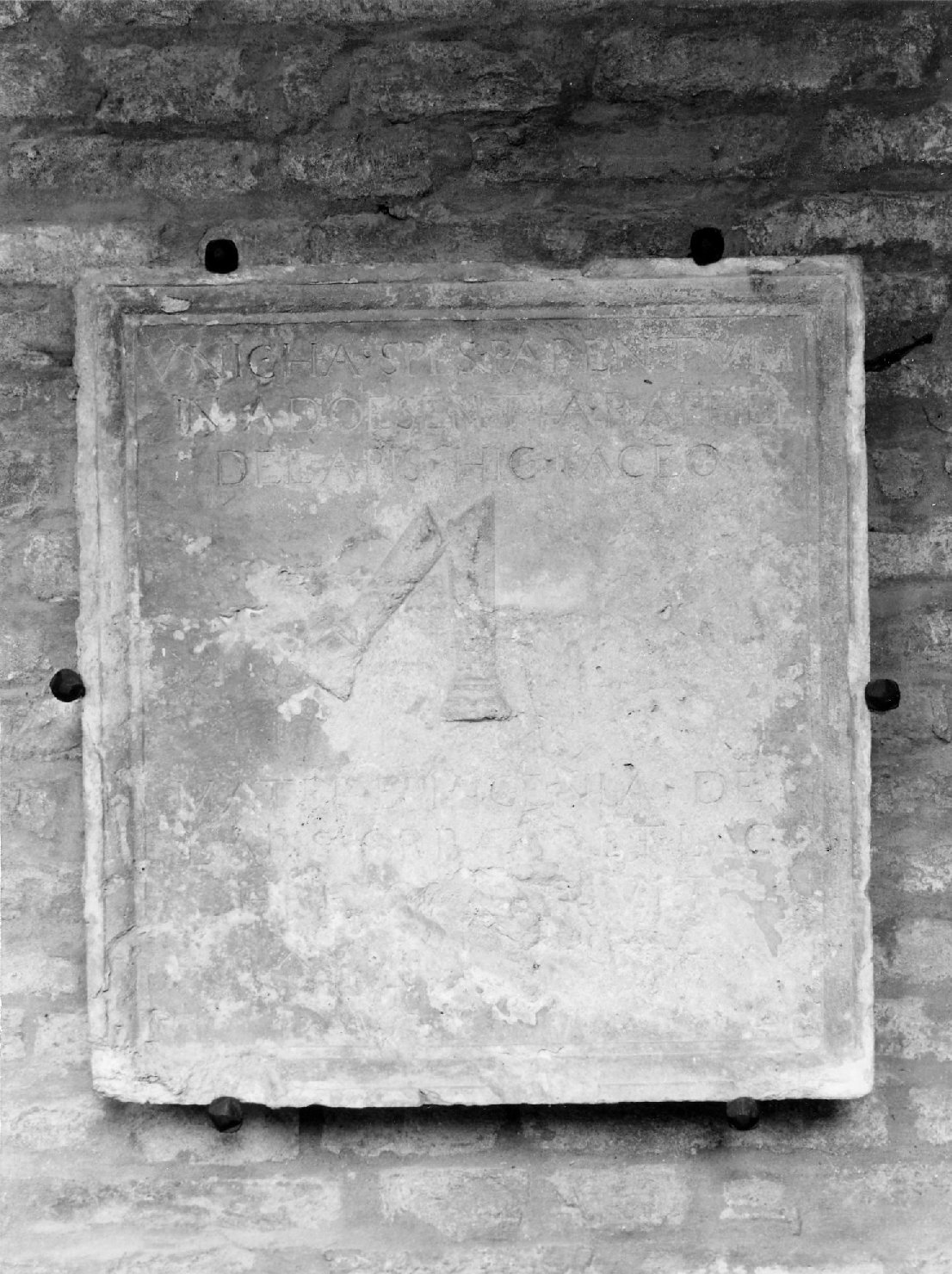 lapide - bottega romagnola (sec. XVI)